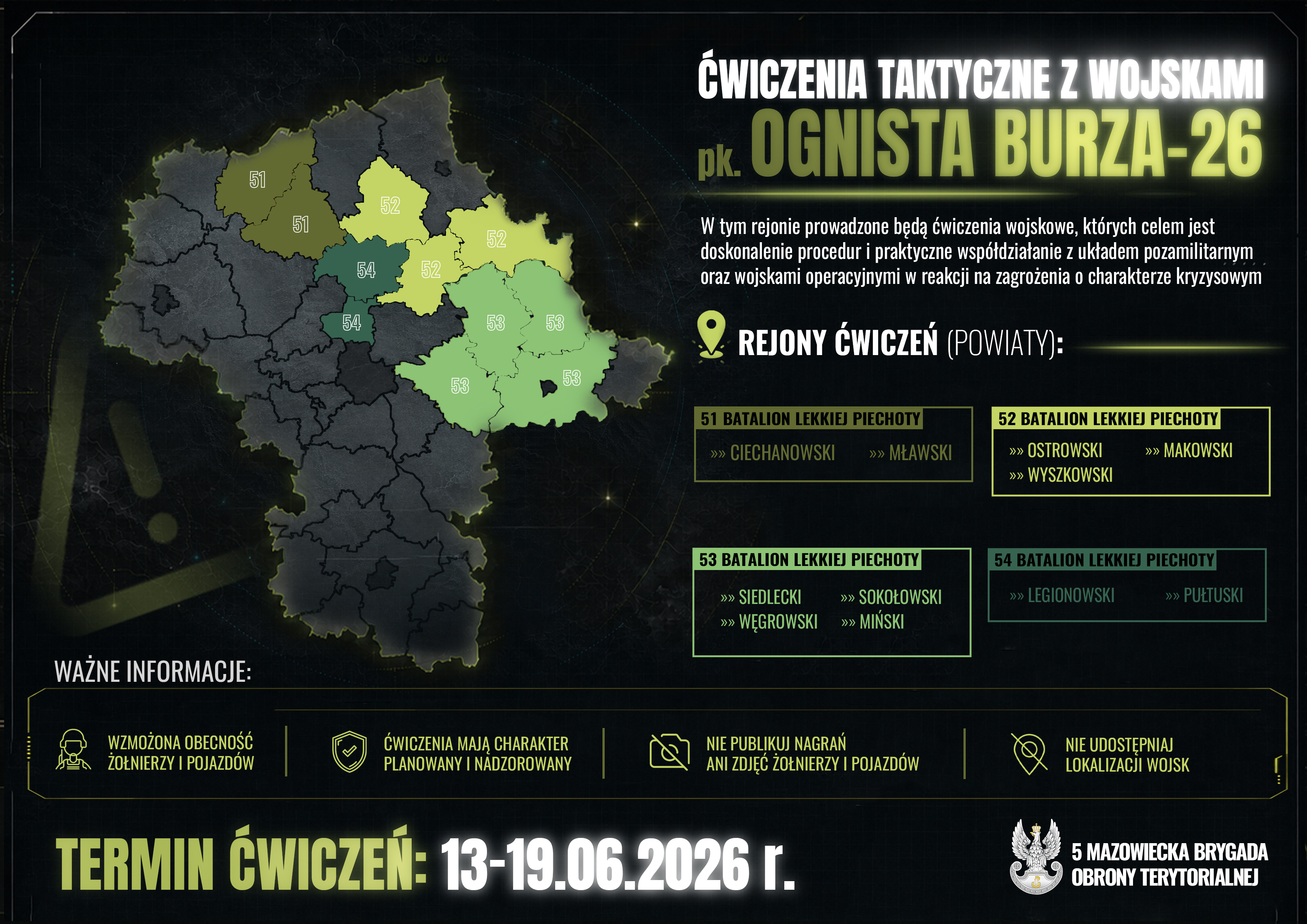 Ćwiczenie taktyczne z&nbsp;wojskami pk. &bdquo;Ognista Burza&ndash;26&rdquo;