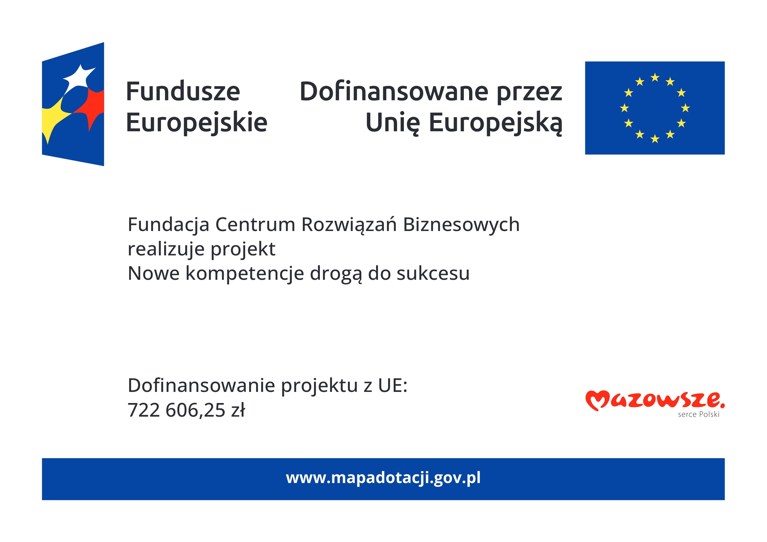 Fundacja Centrum Rozwiązań Biznesowych realizuje projekt Nowekompetencje drogą do sukcesu