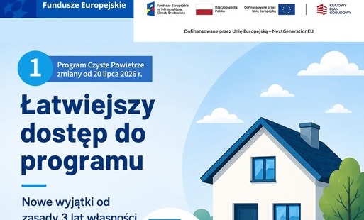 Łatwiejszy dostęp do programu Czyste Powietrze