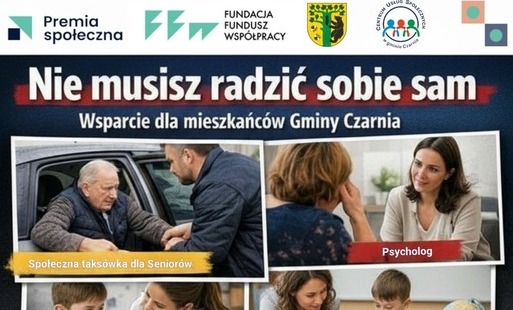 Nie musisz radzić sobie sam - Wsparcie dla mieszkańców Gminy Czarnia