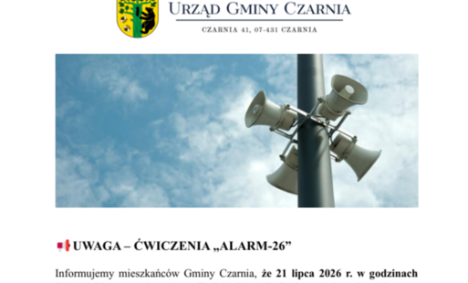 Uwaga - Ćwiczenia "ALARM-26"  
