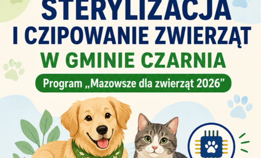 Mazowsze dla zwierząt - STERYLIZACJA I CZIPOWANIE ZWIERZĄT W GMINIE CZARNIA! 